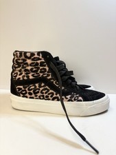 Vans Sk8-Hi Top Sneakers Shoes Leopard Animal Print UK Size 3 