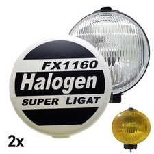 2x 12V 4x4 6" inch Sport Giant Round FX1160 Halogen Driving Spot Light Fog Lamp
