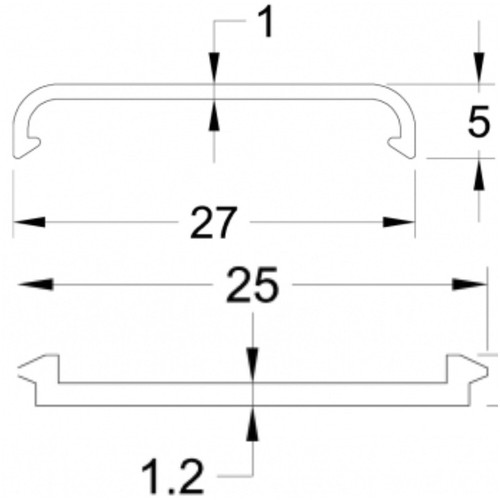 Mould trim large size 27mm - size,