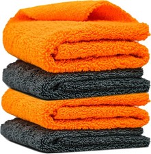 Microfibre Car Cleaning Cloths Pack Edgeless for Auto Finishing Detailing Drying