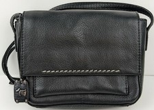 Radley London Black Pebble Leather Mini Crossbody Purse With Scottie Dog Tag