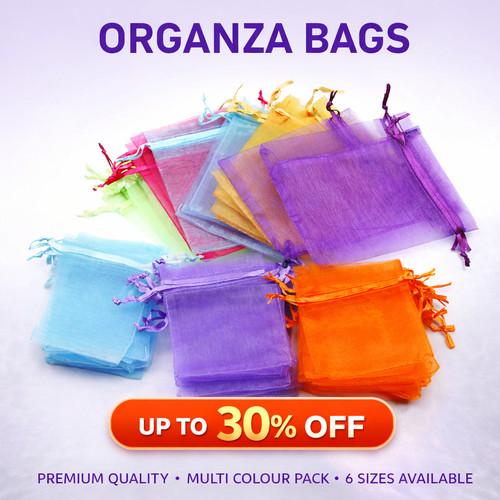 Organza gift bags - organza, drawstring