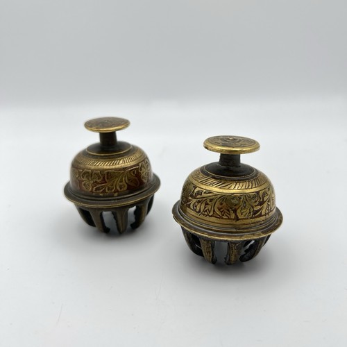Pair vintage indian brass claw - vintage,