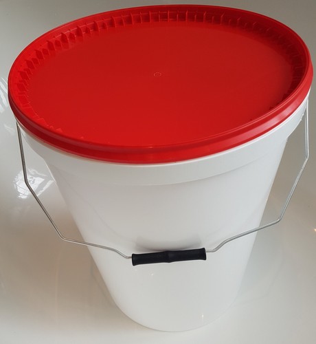 Ltr litre white plastic - 25,