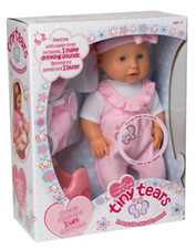 Tiny Tears 🍼 Interactive Baby Doll - 38cm - Cries, Wets, Laughs, Drinks & Burps