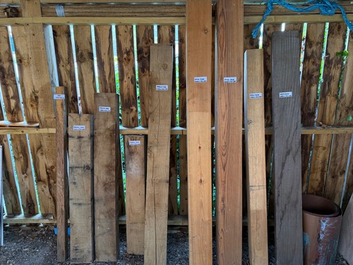 Air dried oak and pitch - air-dried,