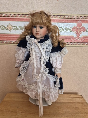 Vintage porcelain doll - vintage,