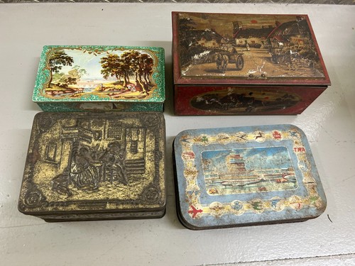 Vintage advertising tins - vintage,