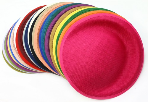 25cm round sinamay - round, dipped