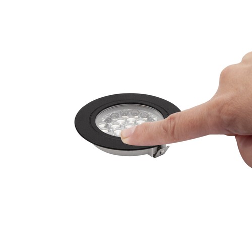 Black led 12v recessed touch - touch, &