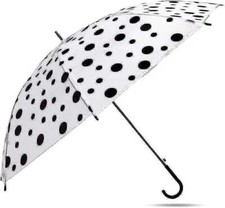 Umbrella polka dots colour  Clear Bubble Brolly Transparent Umbrella
