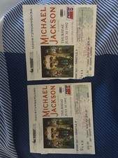 Michael Jackson pair of 1992 Wembley Tour Tickets 30 July