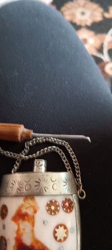Vintage perfume bottle pendant - bottle,