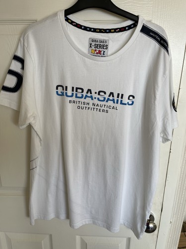 Quba sails white shirt large - white, t