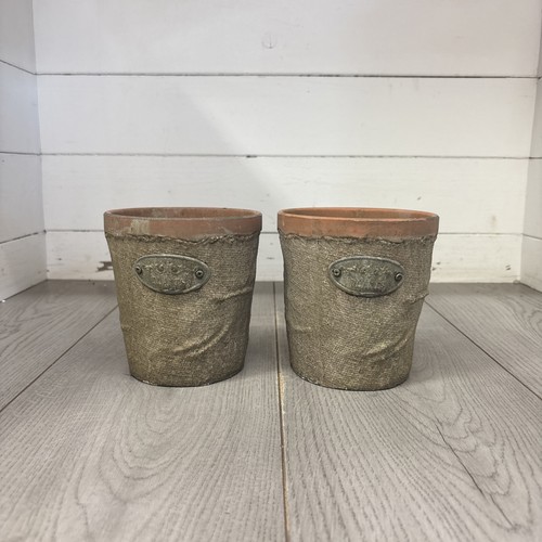 Vintage terracotta pots 13cm - 2,