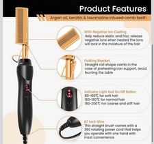 Hair Brush Ceramic Press Beard