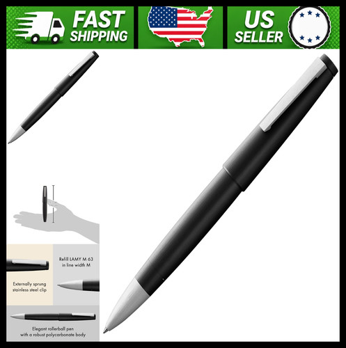 Lamy black rollerball pen - black,