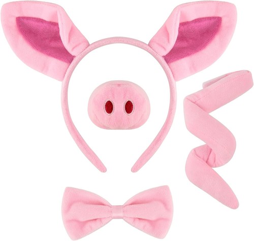 Pink pig costume accessories - pink,