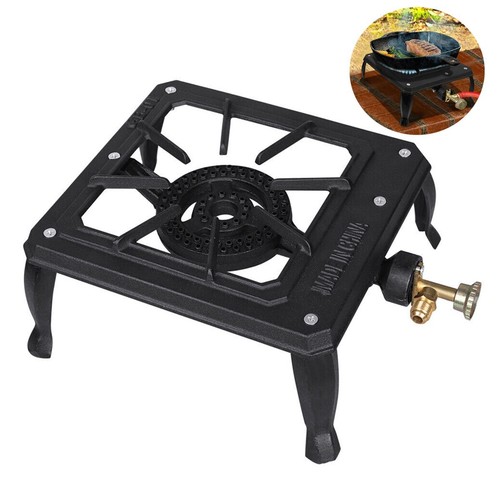 Single portable burner - portable, cast
