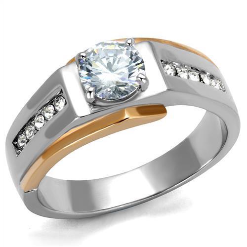 Mens rose gold - gold, ring