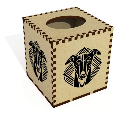 Art deco greyhound - greyhound', square