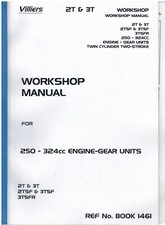 VILLIERS 2-STROKE 2-CYL 2T 3T 2TSF 3TSF & 3TSFR ENGINES WORKSHOP MANUAL (REPRO)