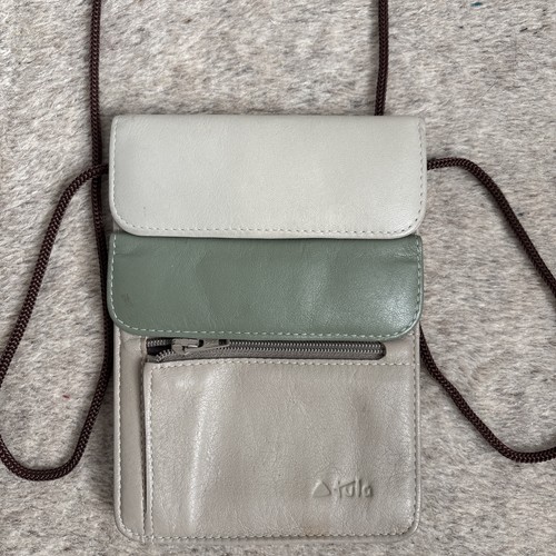 Vintage tula leather purse - leather,