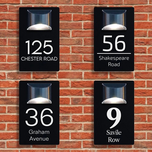 Custom solar house sign - house,