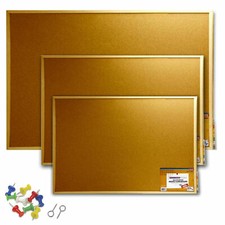 School Office Memo Cork Board Notice Display Message Board with Push Pins Hooks