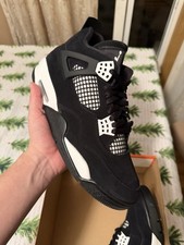 NEW Men’s Nike Air Jordan 4 IV Retro White Thunder Black FQ8138-001 Sz 11 Cement