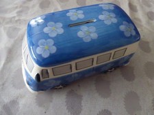 VW Volkswagen Blue Camper Van