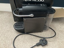 Nespresso Pixie Krups Pod Coffee Machine Black With Milk Frother