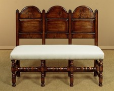 17th.c. Style Oak Chair Back