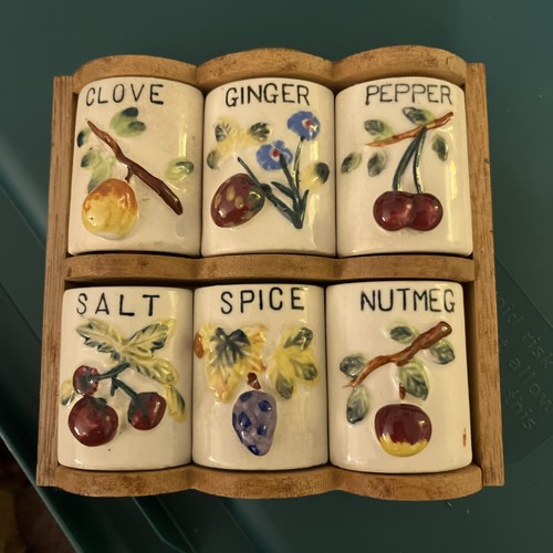 Vintage ceramic spice - ceramic, set