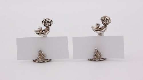 Sterling silver menu - silver,