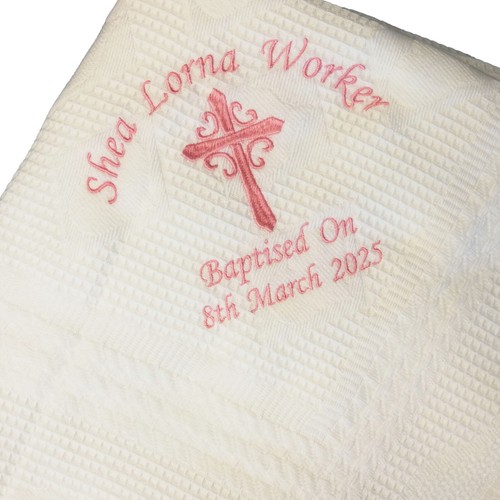 Personalised baby shawl large - personalised,