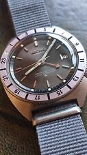 Seiko 6117-8000 NavigatorTimer Charcoal 1969 Seviced New Crystal 