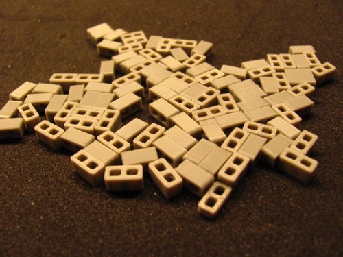 Scale concrete 8x8x16 - 1:48,