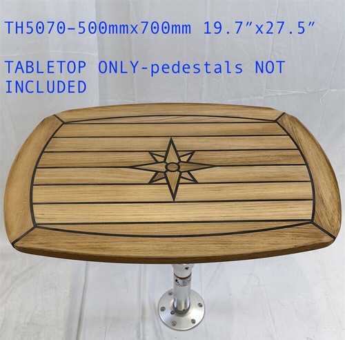 Boat barrel shape teak table - boat,