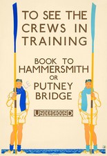 Vintage Rail Poster Boat Race
