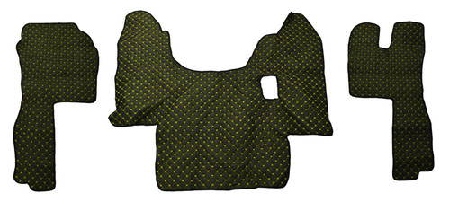Black yellow stitches eco - stitches,