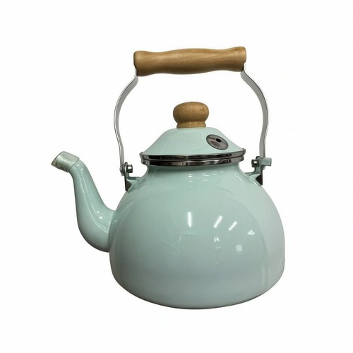 Enamel kettle with whistle - with,