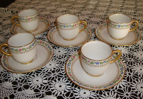 Antique limoges jpl set 5 - set,