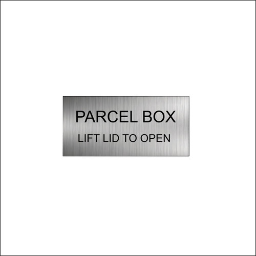 Parcel box lift lid - to, open