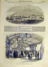 Original Old Antique Print