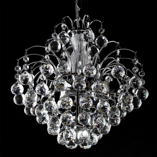 Led crystal droplet chandelier - led,