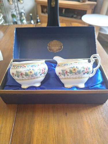 Coalport cream sugar - coalport,