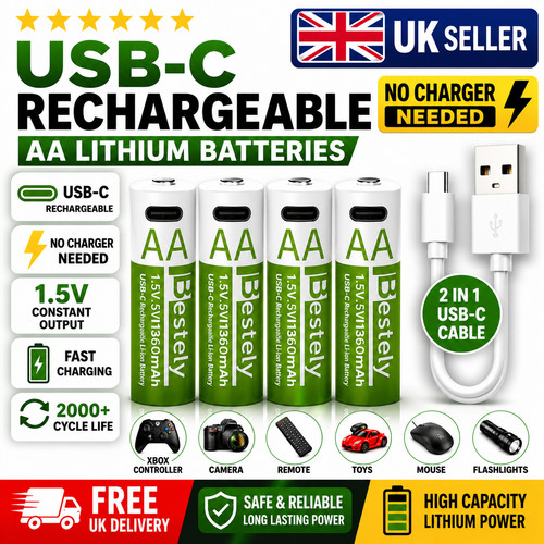 Usb rechargeable aa - 4x,