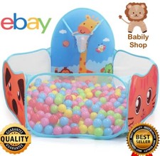 Children Ball Pool Tent Portable Foldable Ball Pit With Basket Outdoor Indoor