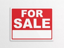 For Sale sign with space for